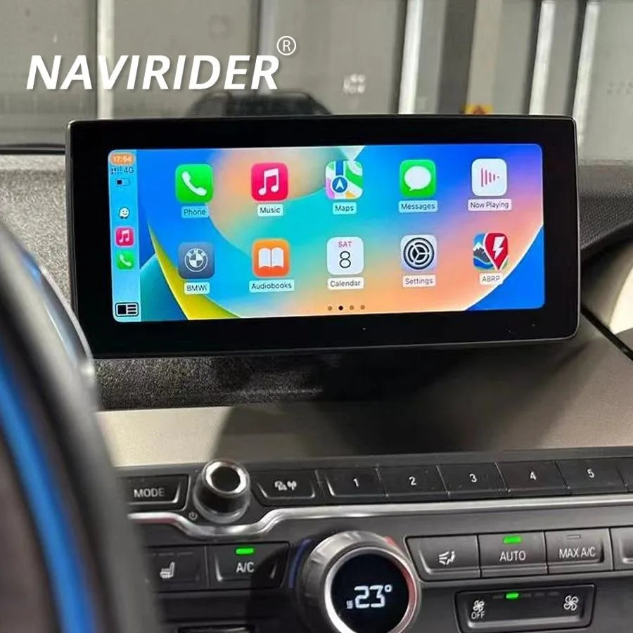 10.25" Android 14 Wireless Carplay Multimedia Player HU For BMW i3 I01 NBT EVO System 2013