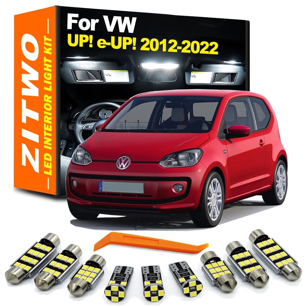 ZITWO 7Pcs LED Interior Dome Map Roof Light Bulb Kit For VW Volkswagen UP UP! e-UP ! 2012 - 2016 2017 2018 2019 2020 2021 2022