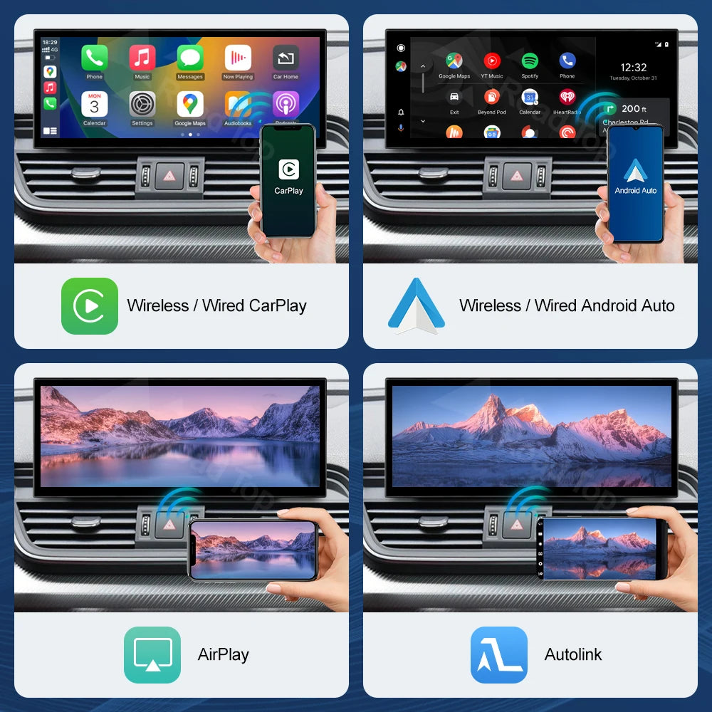 12.3 Inch Multimedia Display Touch Screen For Audi Q5 2018-2019 Airplay Miracast Function  | AUTOKITSHOP