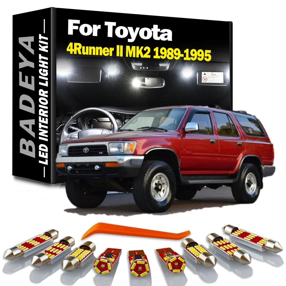 9-Piece LED Interior Light Kit for Toyota 4Runner II MK2 - Canbus Error-Free Bulbs | AUTOKITSHOP