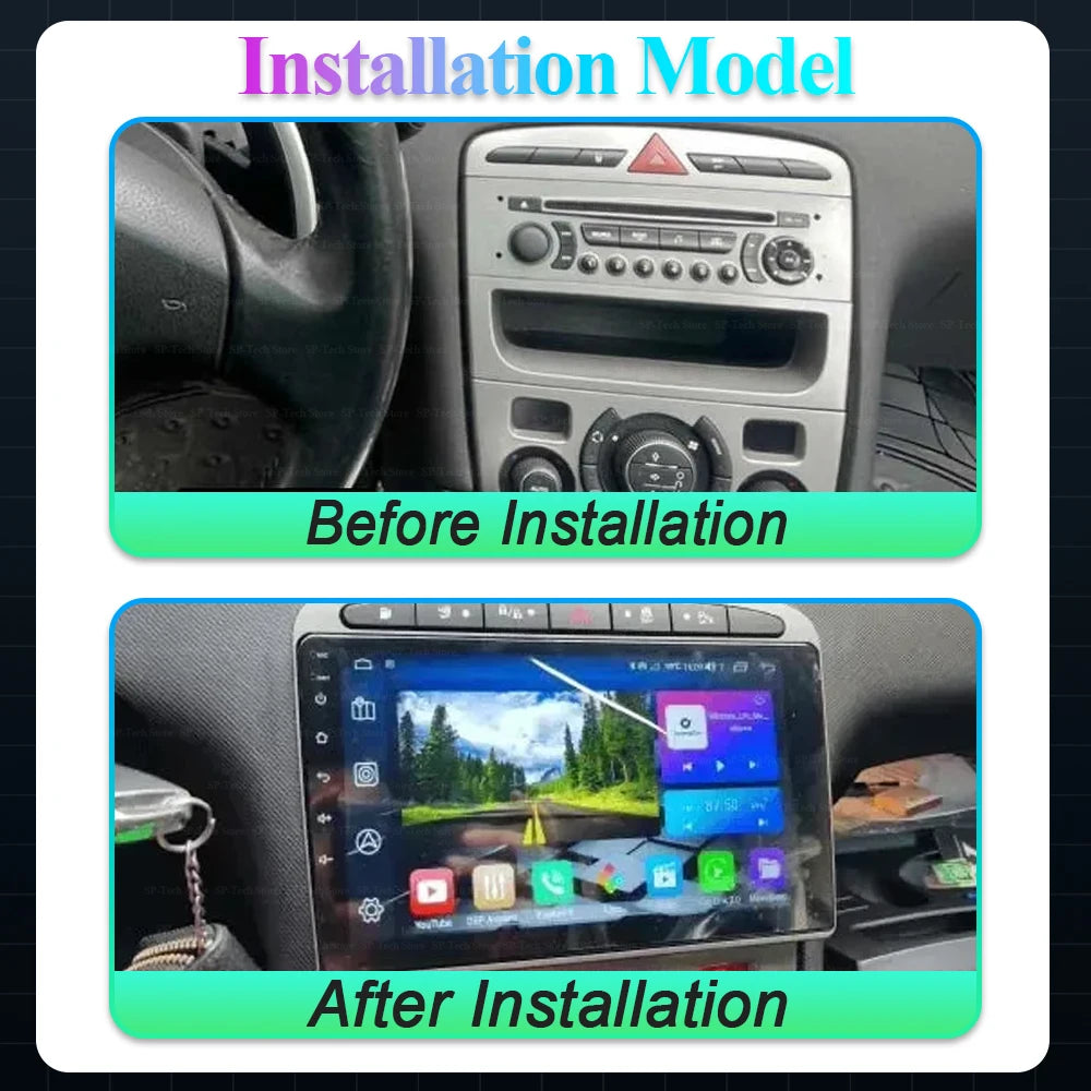 Android Gps Car Radio For Peugeot Rcz 308 Sw 2007 - 2015 408 2012 - 2020 Stereo Naviga Tio | AUTOKITSHOP