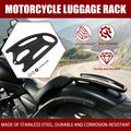 Stainless Steel Motorcycle Rear Solo Luggage Rack Baggage Carrier For Kawasaki Vulcan S ABS SE C - Automotive LED Light