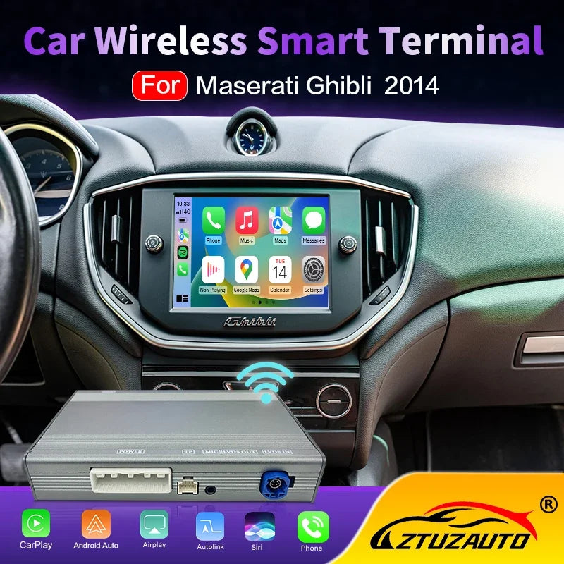 Wireless ios CarPlay & Android Auto Smart Upgrade System with Mirror-Link & AirPlay for Ma