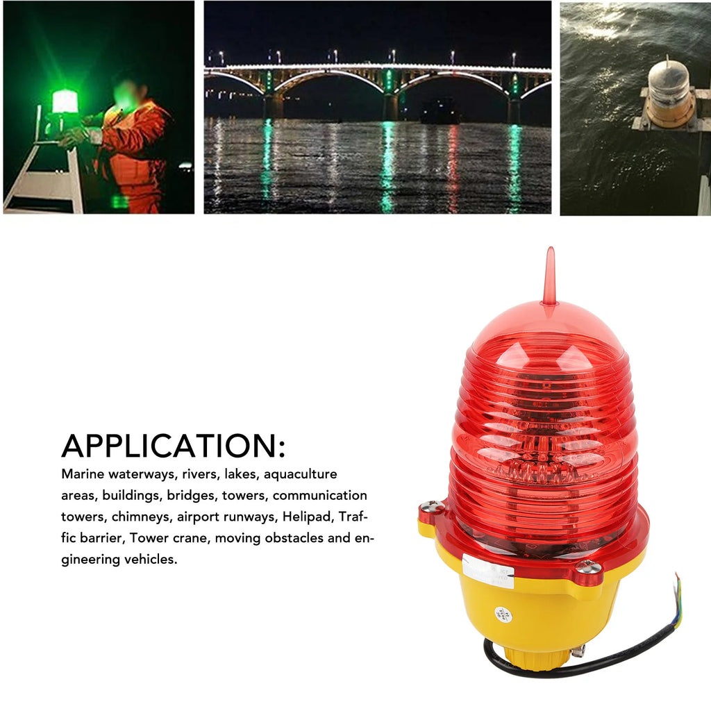 Boat Emergency Beacon Lamp Warning Beacon Light Resistant Long Lifespan Multipurpose Waterproof  - Automotive LED Light