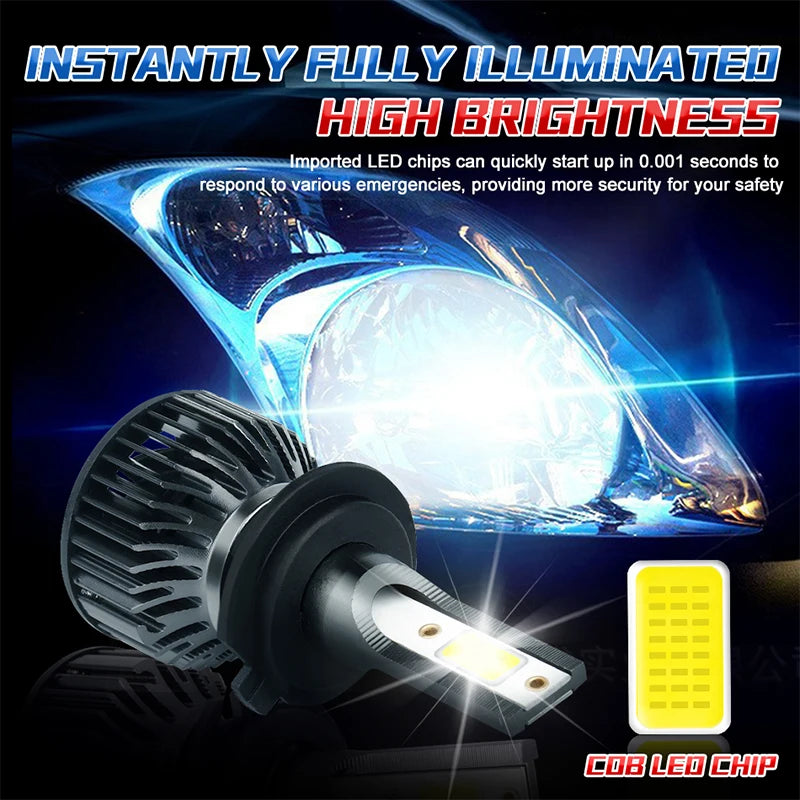 1300W H1 H4 H7 Car Led Headlight Canbus H8 H9 H11 H3 9005 HB3 9006 HB4 9012 Hir2 Led Bulb