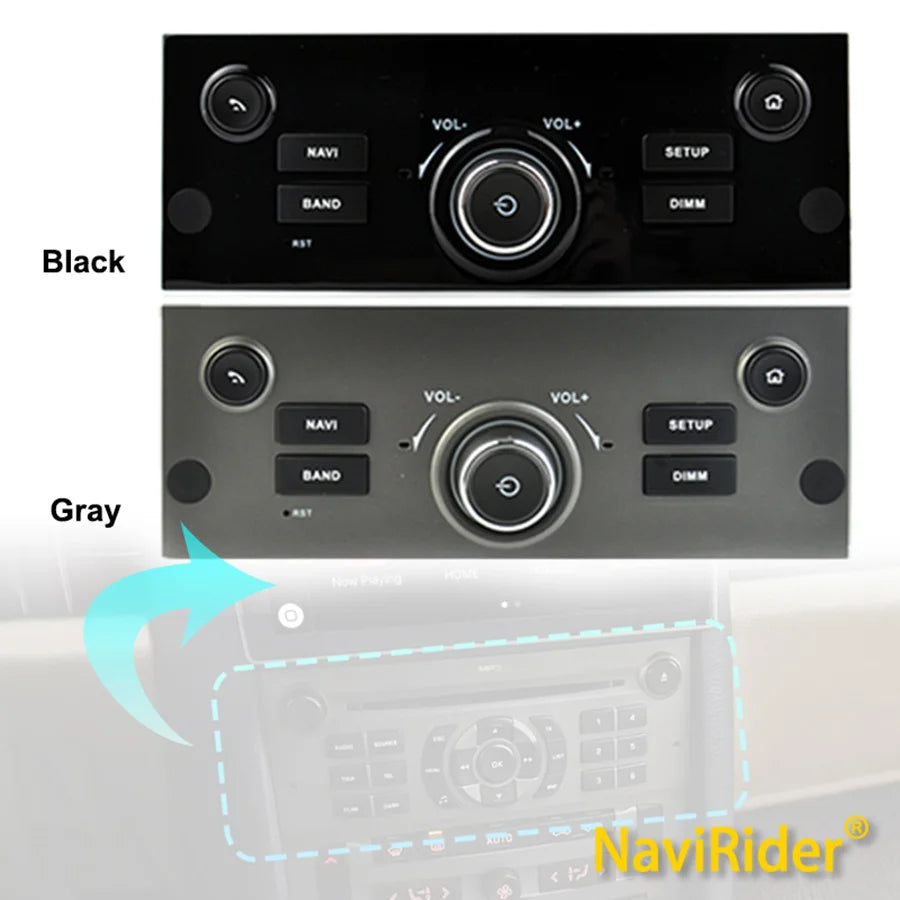 OEM Style Car Radio Control Panel to control Android Screen For Peugeot 407 2004 - 2011 Ca