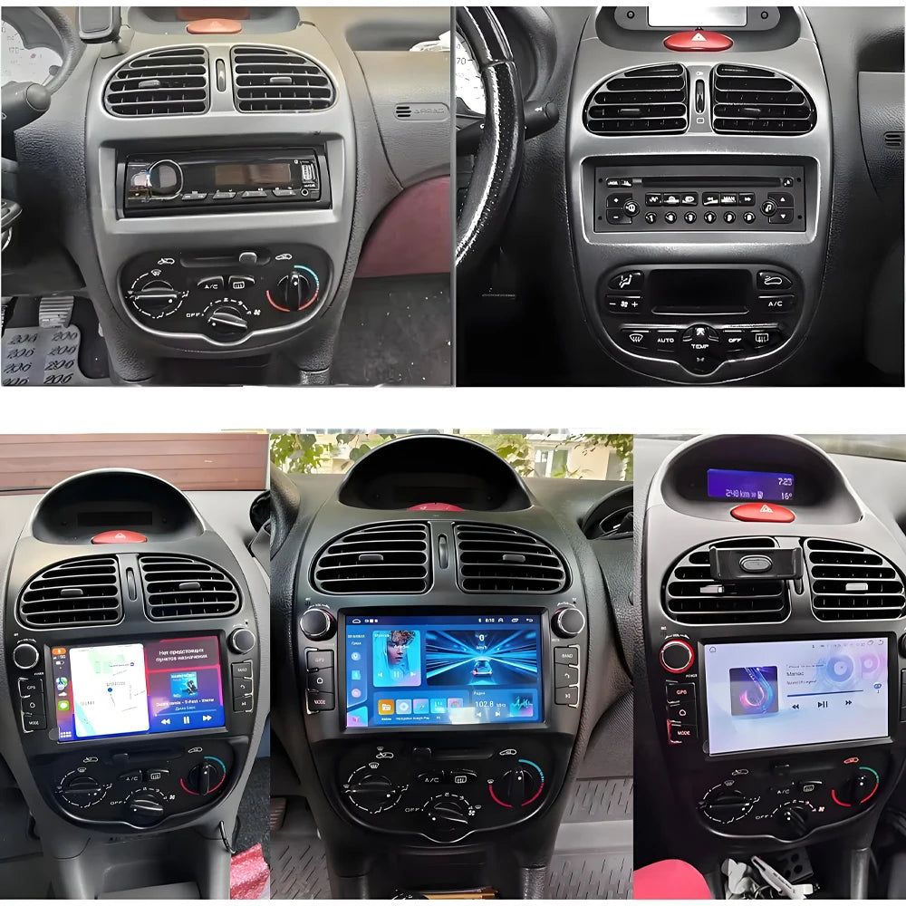 Android 16 For Peugeot 206 1998-2016 For Citroen C2 2004-2008 Car Radio Multimedia Video P | AUTOKITSHOP