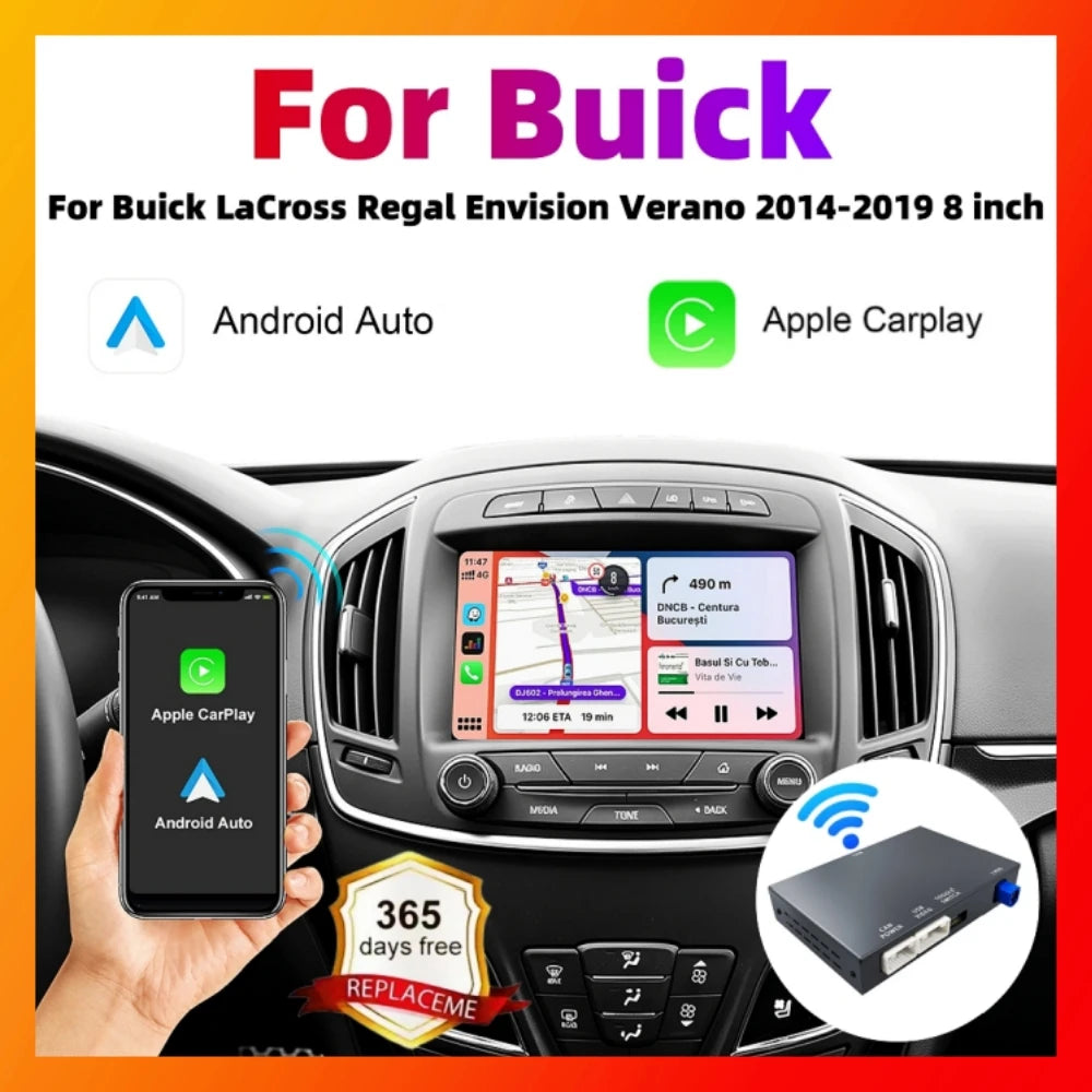 ANYFAR Wireless Carplay Android Auto Module For Buick LaCross Regal Envision Verano 2014-2 | AUTOKITSHOP
