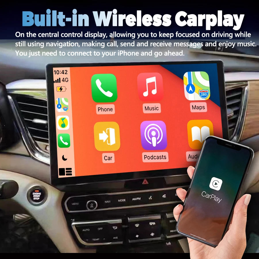 13.3inch Android 14 Carplay Auto For GAC Trumpchi GS7 GS2017-2019 Multimedia Navigation GP