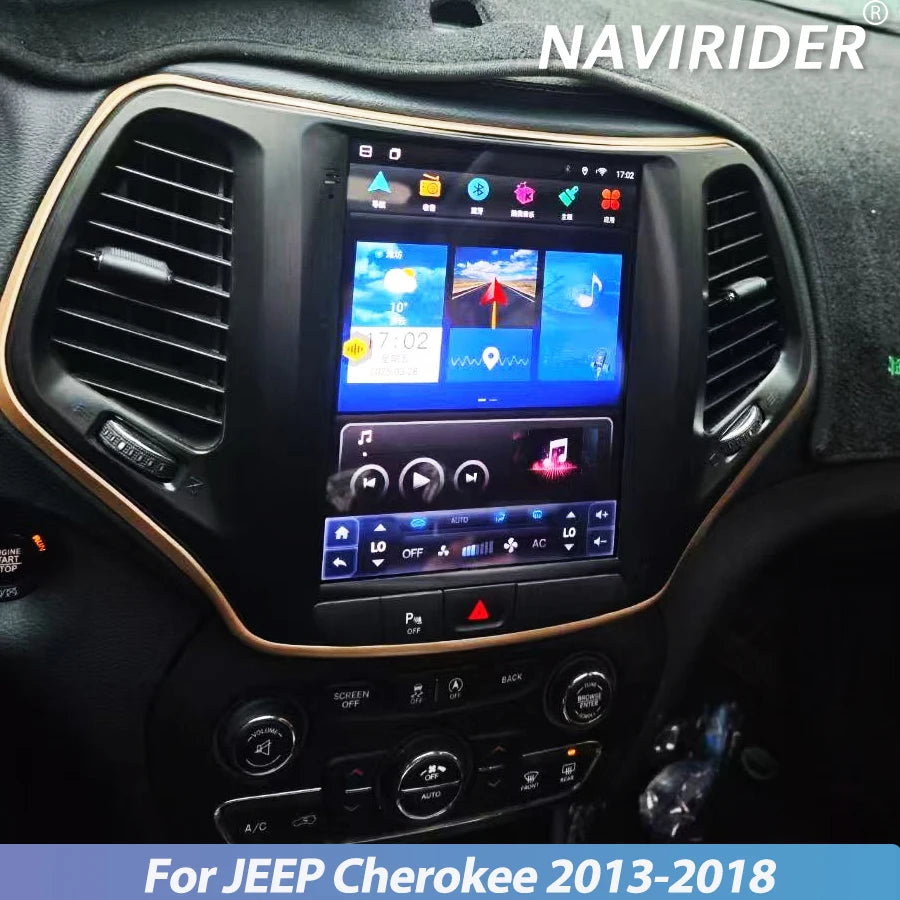 10.4inch Vertical Screen Navi Stereo 8GB+256GB Car Multimedia Video Player GPS For JEEP Ch