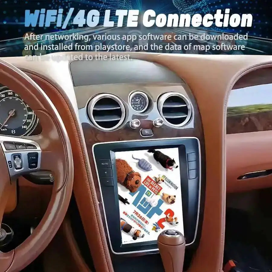 128GB Carplay For Bentley Flying Spur 2012-2019 Car Stereo Radio Android 15 Multimedia Vid | AUTOKITSHOP