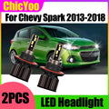 6500K White LED Headlights 3570 CSP Chips 20000LM Headlamps Plug and Play 12V For Chevy Sp