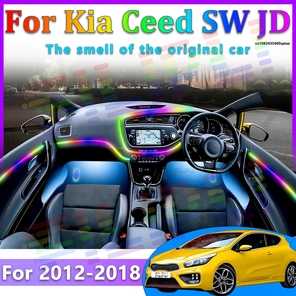 64 RGB - Neon Strip - for Kia 2012-2018 - App Control - Car Interior Lighting | AUTOKITSHOP