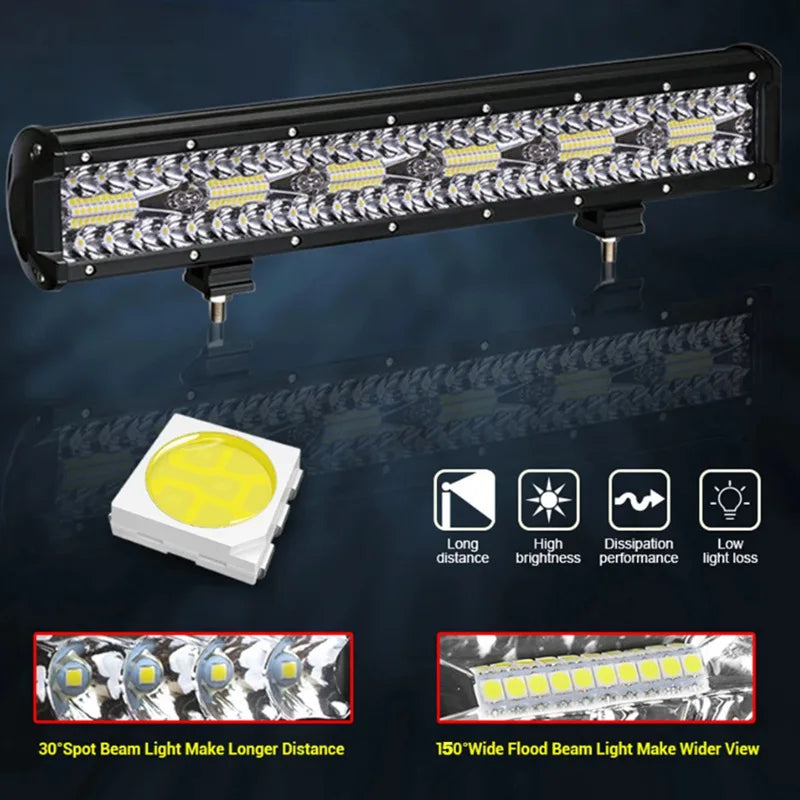 4-20inch LED Bar Off Road 12V 24V Combo LED Light Bar Work Light for Car Jeep Truck Suv Le