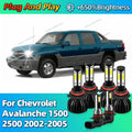 2/6Pcs 180W Car Headlight HB3 HB4 Auto LED Lamp Fog Light Bulb 9145 6000K For Chevrolet Av