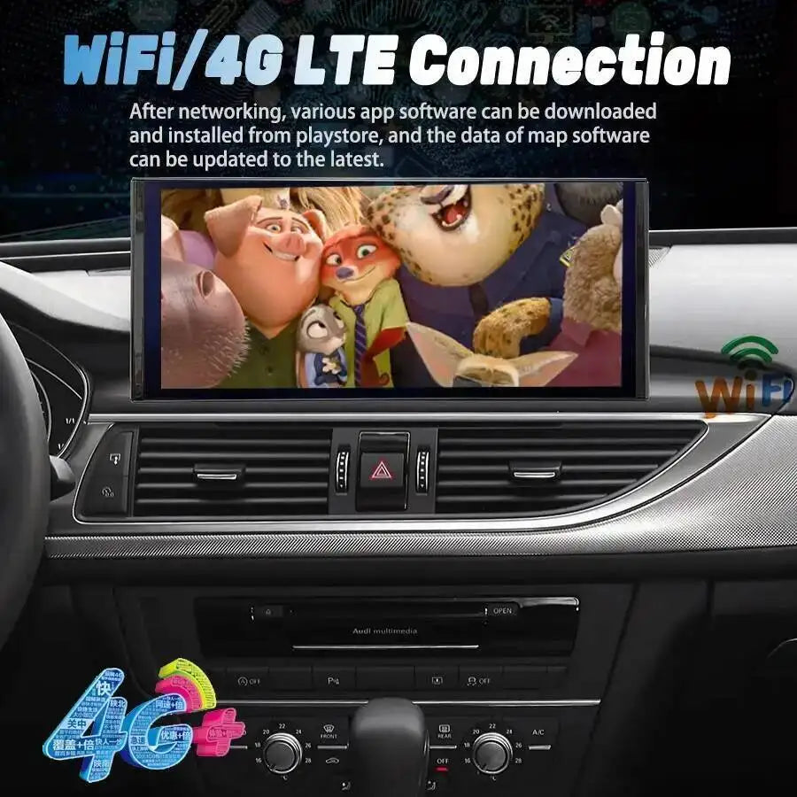 10.25/12.3" Android 14 Car Radio For Audi A6 A6L A7 2009 - 2018 Stereo Multimedia Video Di