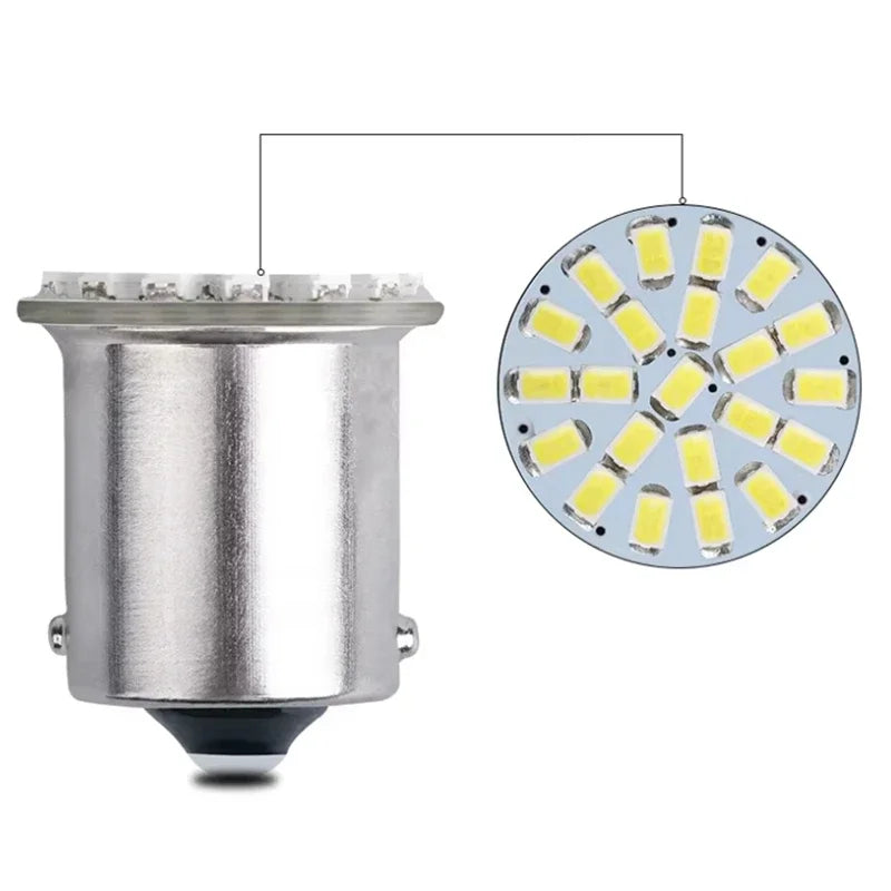 T20 22SMD 7443 7440 LED Car Tail Bulb Brake Reverse Turn Signal Light 12V 1156 BA15S P21W