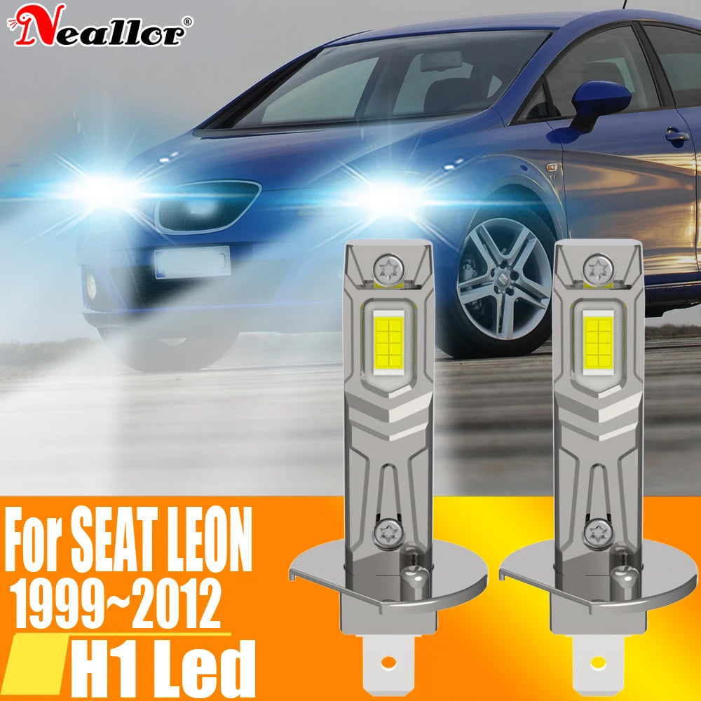 2x H1 Led Light Canbus Bulb Car Headlight High Power Auto Fog Diode Moto Driving Running L
