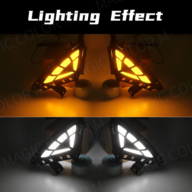 LED DRL For Hyundai Elantra 2021 2022 Daytime Running Light White Daylights Yellow Turn Si | AUTOKITSHOP