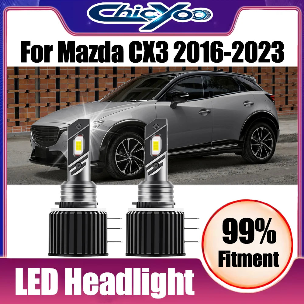 CSP Chips 40000LM 150W H15 LED Headlights High Beam/DRL Day Running Light For Mazda CX3 20