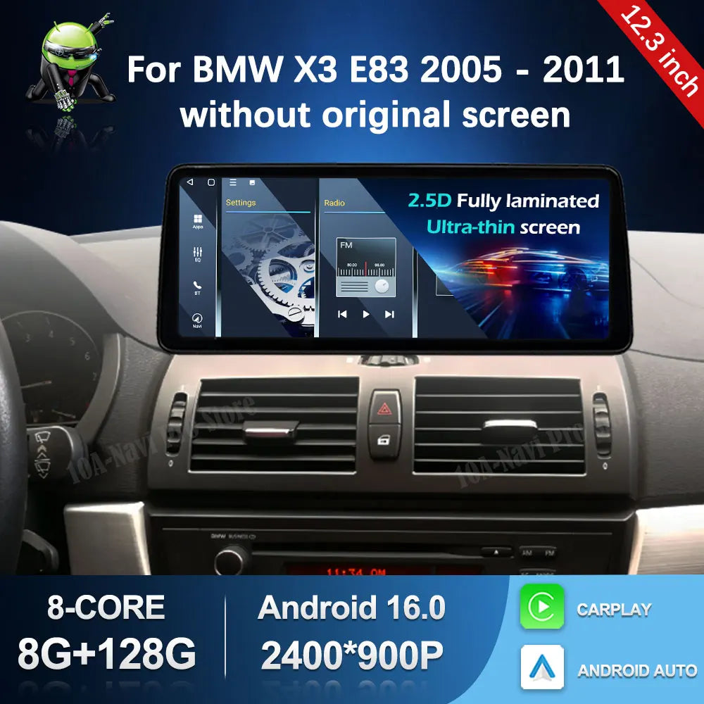 Carplay DSP Car Radio Multimedia player for BMW X3 E83 2005 - 2011 Without Original Screen