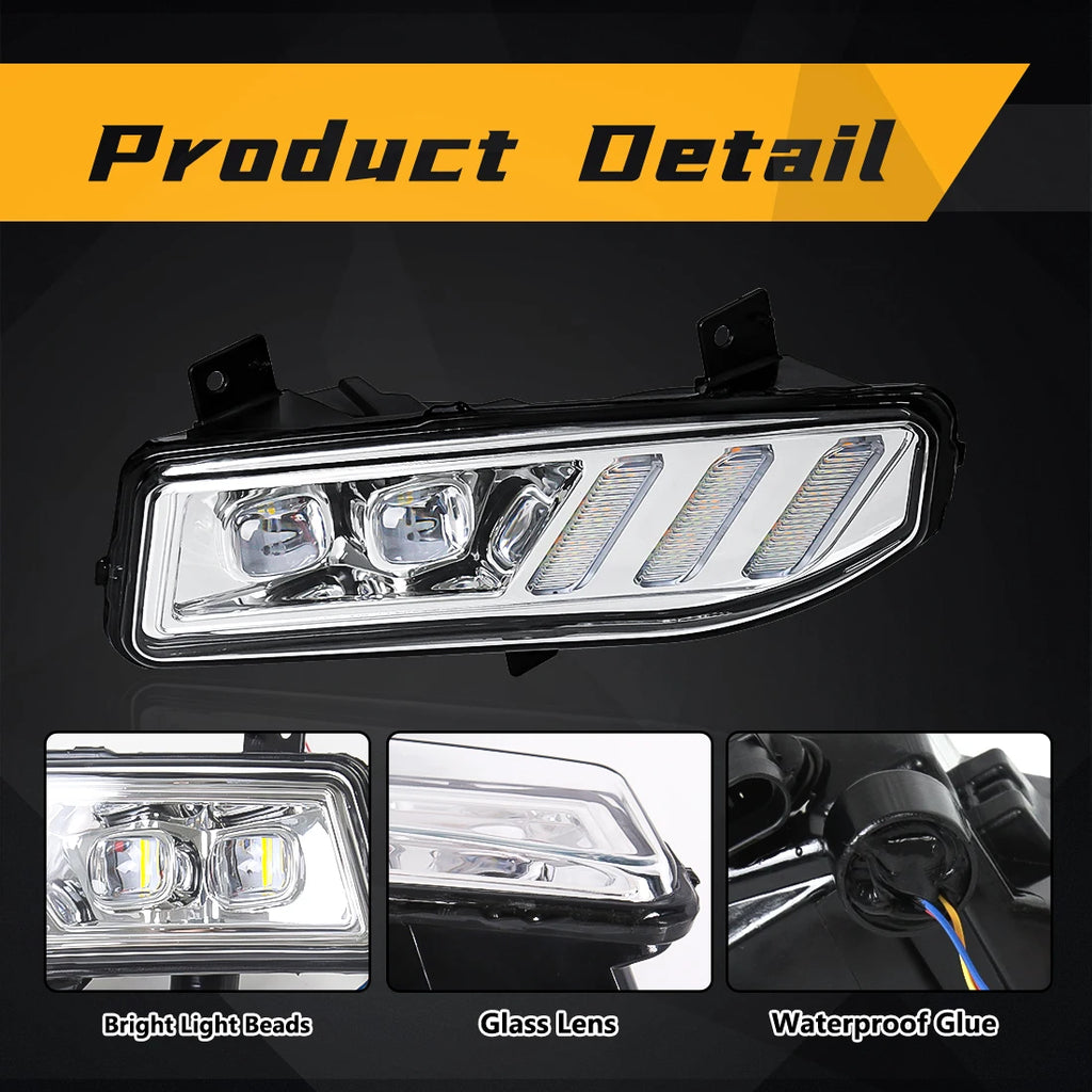 LED Fog lamp Daytime Running Light DRL For Nissan Sentra 2020 Xtrail Rogue Kicks 2017 2018 | AUTOKITSHOP