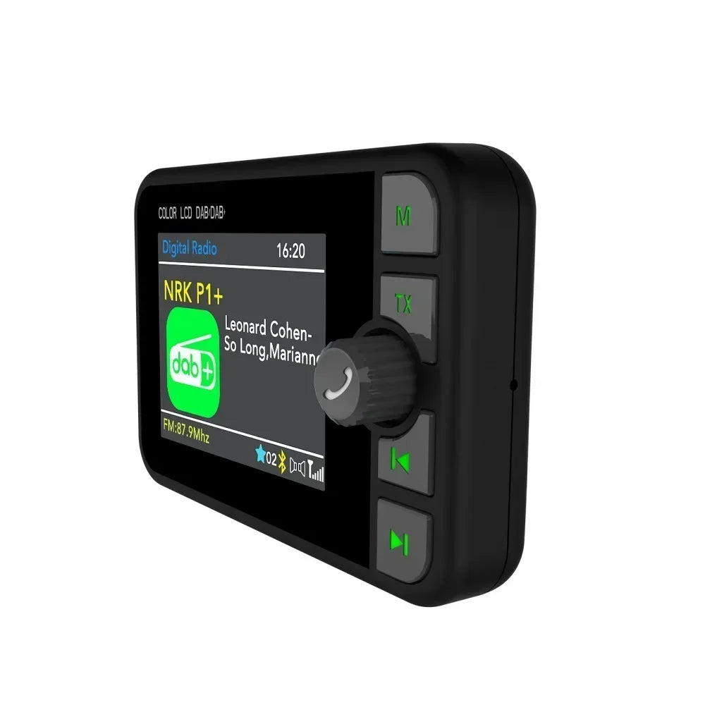 2.4INCH DAB+ Radio Receiver Color Screen FM Transmitter TF Card MP3 Player Stereo Sound Di | AUTOKITSHOP