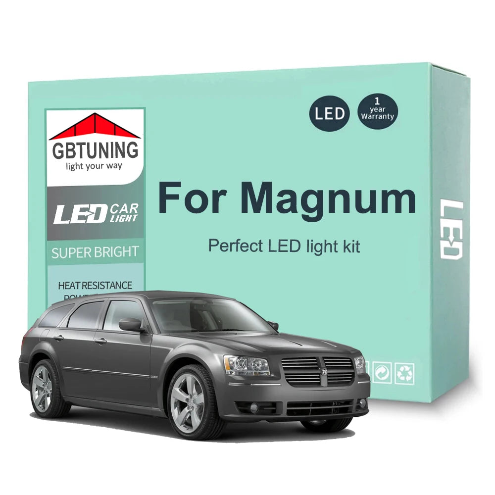 15-Piece LED Interior Light Kit for Dodge Magnum - Canbus Error-Free Bulbs | AUTOKITSHOP