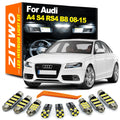 ZITWO Full LED Interior Dome Door Light Plate Bulb Kit For Audi A4 S4 RS4 B8 Sed for Audi RS4 B8 A4 - Canbus LED Car Lig