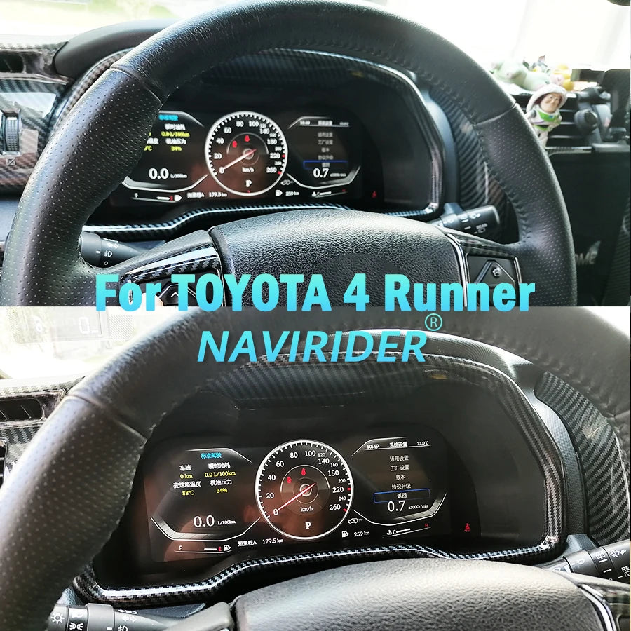 12.3inch Car Digital Cluster Instrument Cluster Screen For TOYOTA 4 Runner 4runner 2018-20