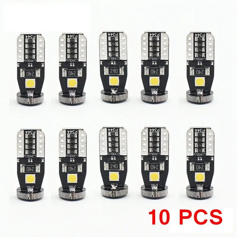 T10 LED White 3SMD 5050 Led Car Light W5w 194 168 CANBUS Error Bulbs 12V Wedge Lamp Turn S