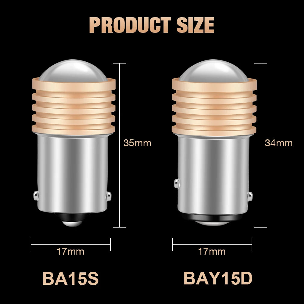 P21W Led 1156 BA15S 1157 BAY15D P21 5W R5W R10W Bulb 9SMD 3030 Car Turn Signal Lights Reve
