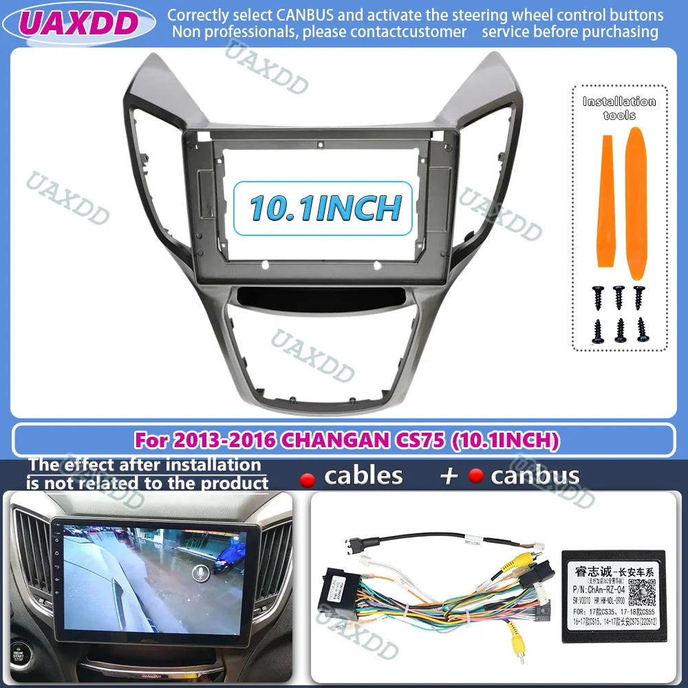 10.1 Inch Car Fascia Frame Adapter For Chana Changan CS75 2013-2016 Android Radio Dash Fit