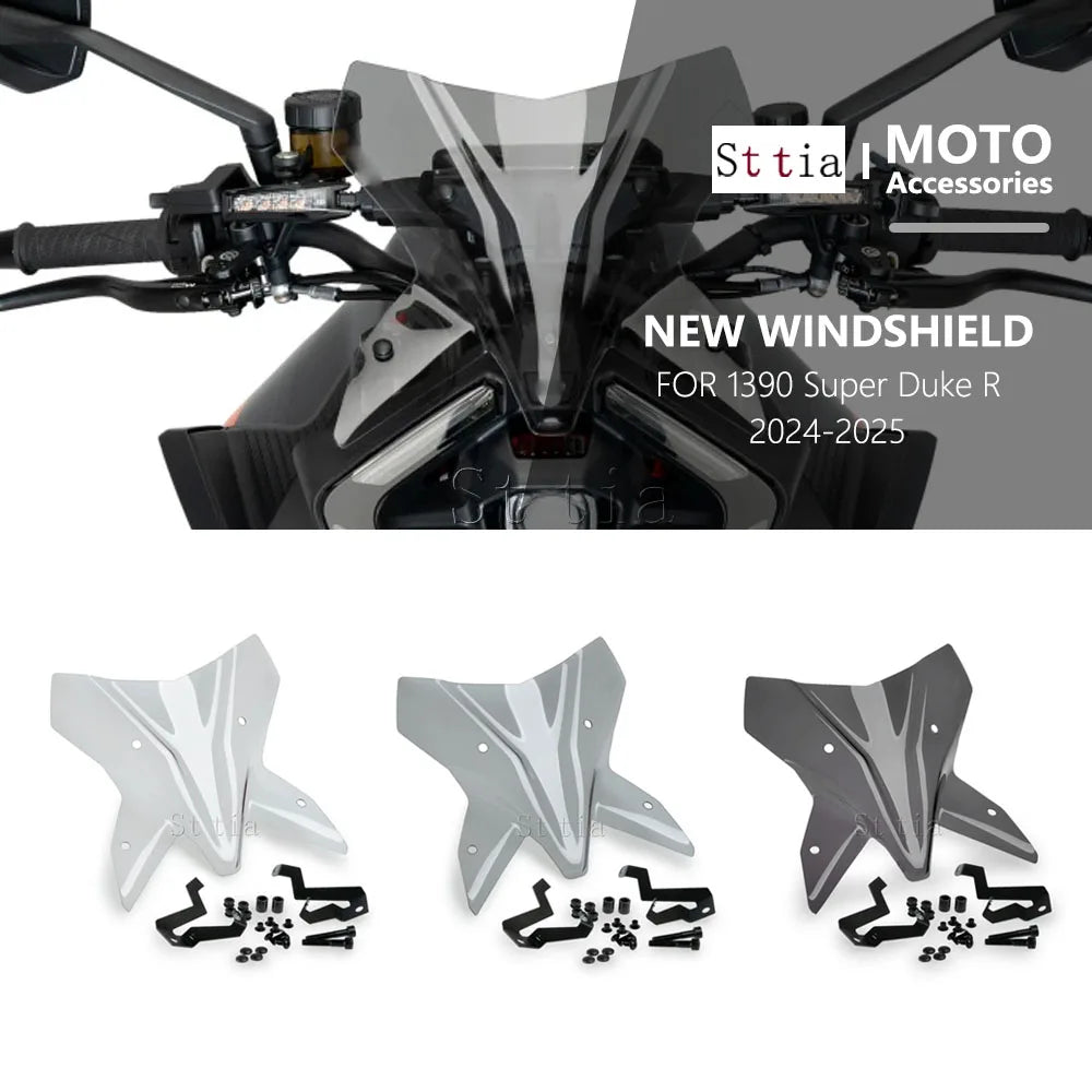 For 1390 Super Duke R EVO 2024 2025 Windshield Motorcycle Windshield Cover Accessories For 1390  - Automotive LED Light