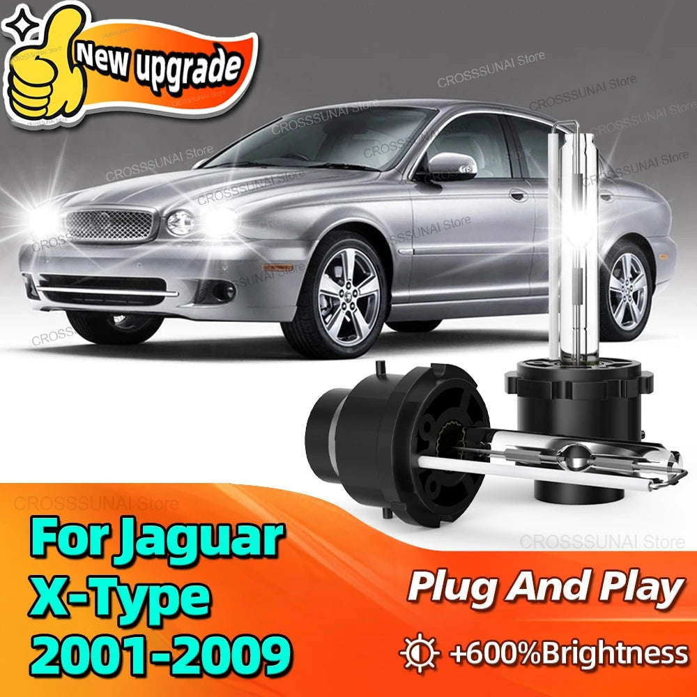 Xenon 35W HID Car Lamp 6000K Headlight 10000LM Bright For Jaguar X-Type 2001 2002 2003 200