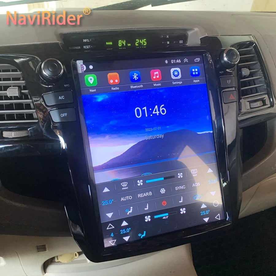 Navigation Wireless BT Carplay Qled Screen For Toyota Fortuner 2016-2020 Android 14 GPS Ca