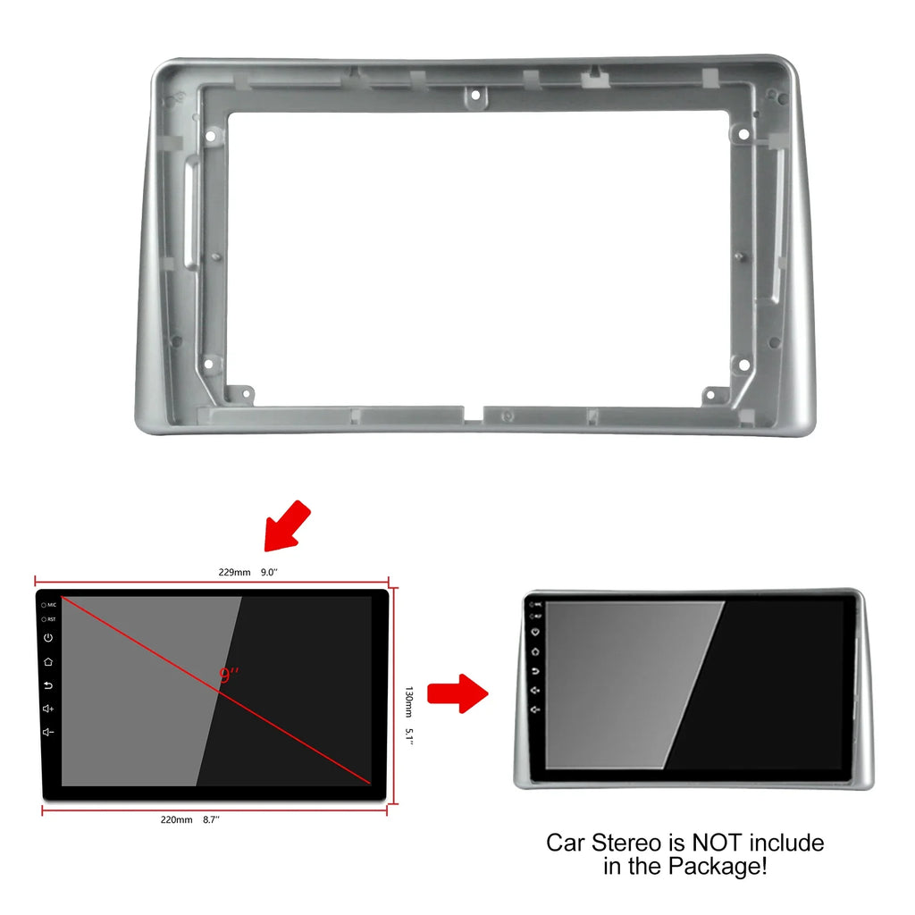 Fits 9 Inch Car Fascias For JAC S3 2017-2018 2Din Audio Fitting Car Radio DVD Frame Cable  | AUTOKITSHOP