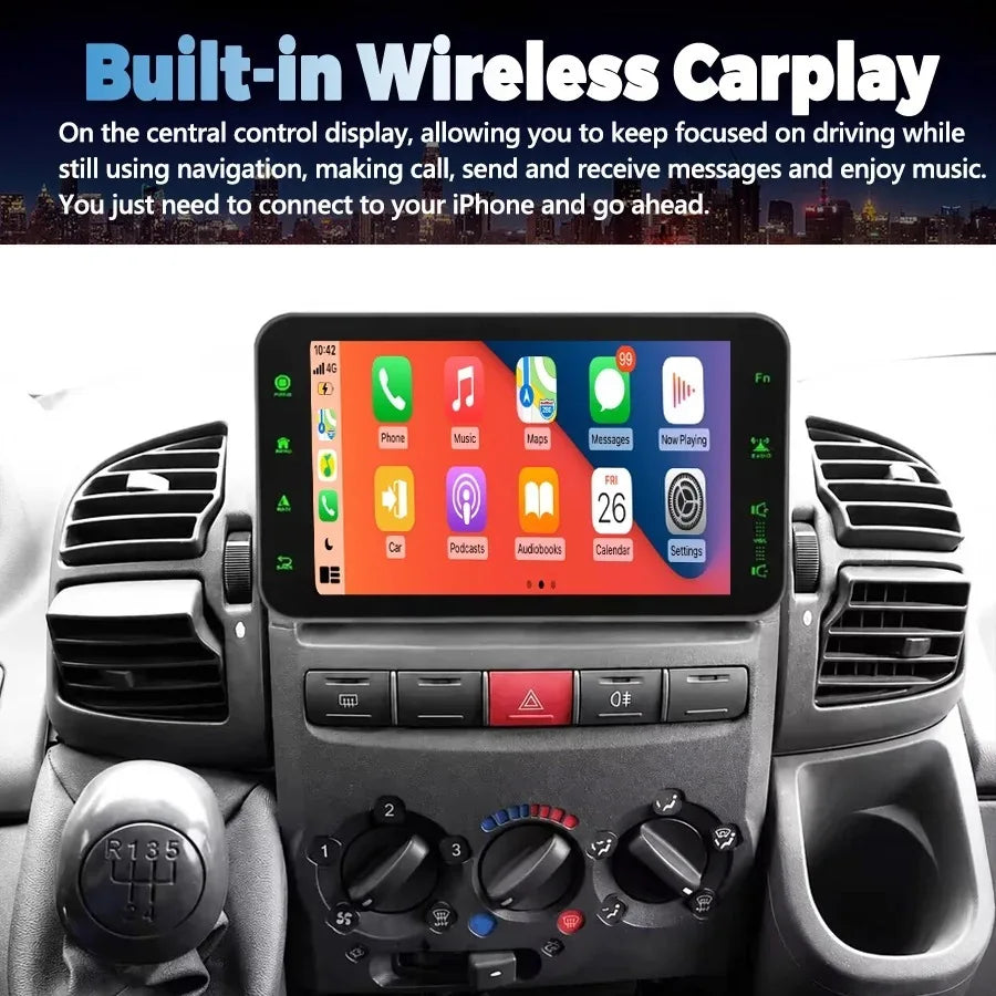 M For Fiat Ducato 2002-2006 Citroen Jumper Peugeot Boxer 2002-2006 Android Screen CarPlay  | AUTOKITSHOP