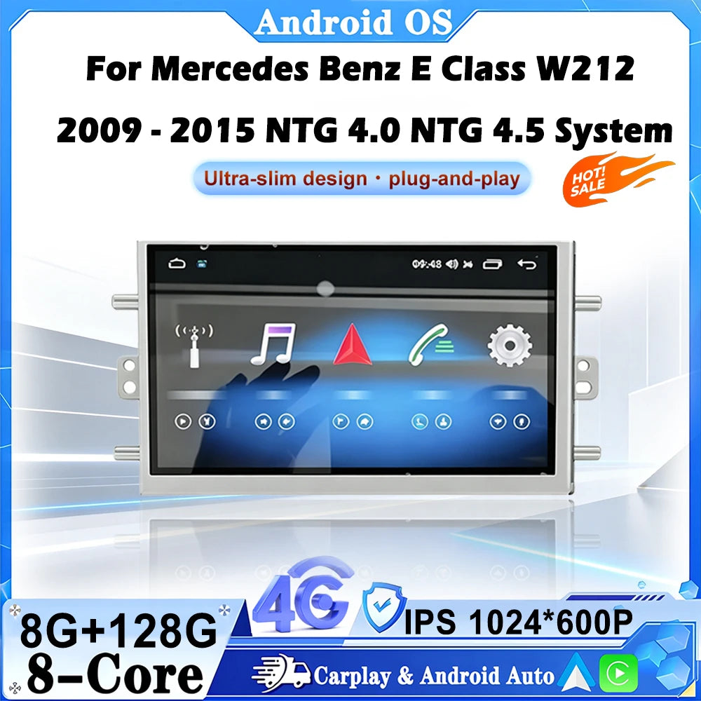 7 inch For Mercedes Benz E Class W212 2009-2015 NTG 4.0 and NTG 4.5 System Car Video Multi