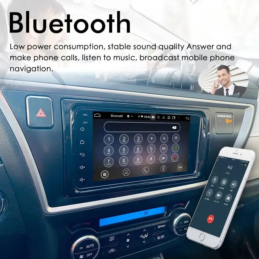 Auto Radio Audio Stereo Multimedia Player Head Unit Carplay Android 15 Screen Car GPS Navi