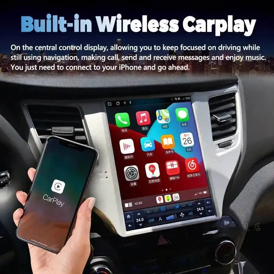128GB 256GB Car Multimedia Video Player HU GPS For Hyundai Tucson 2017 Bluetooth Stereo DS