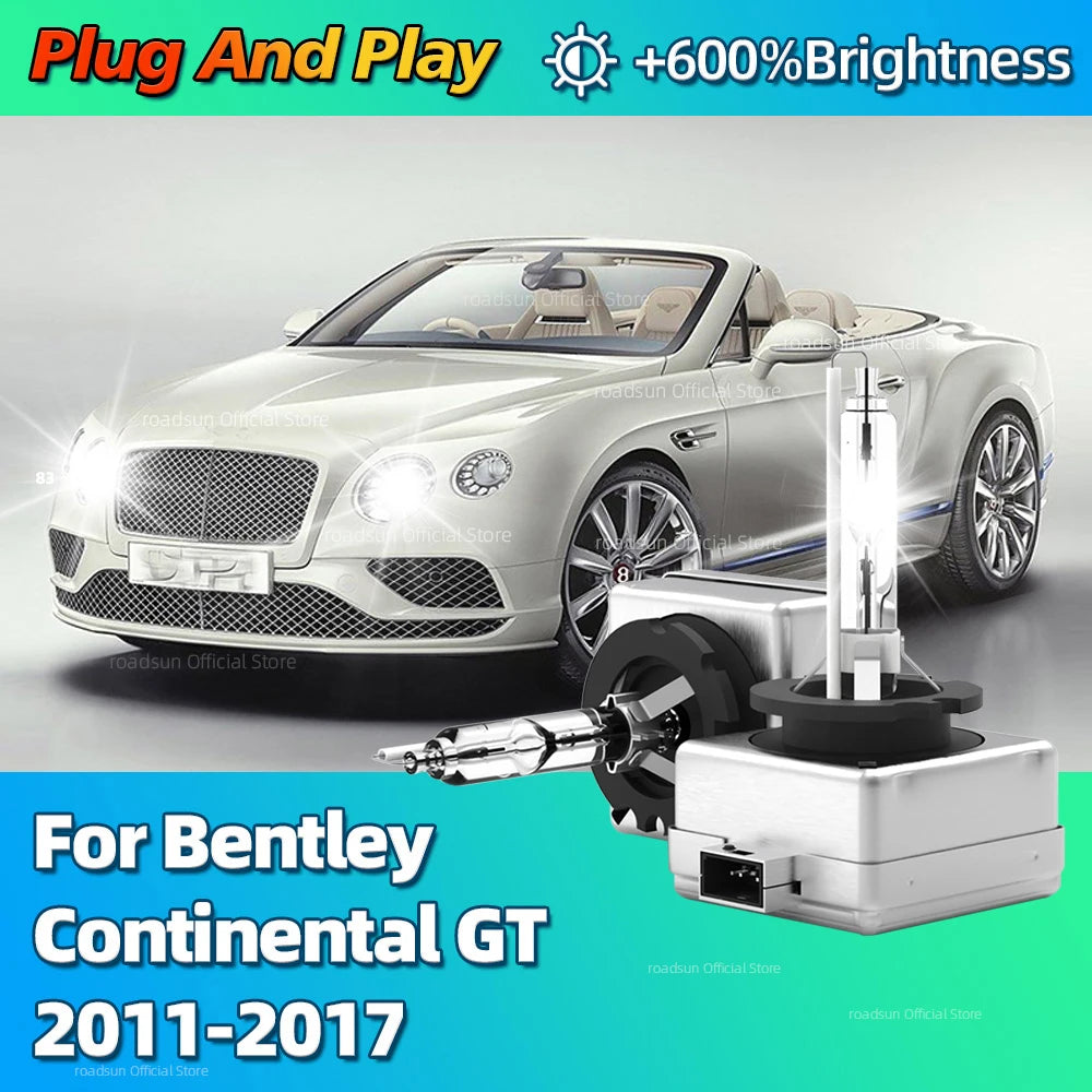35W D3S 6000K HID Xenon Headlight Lamp Replacement Bulbs For Bentley Continental GT 2011 2