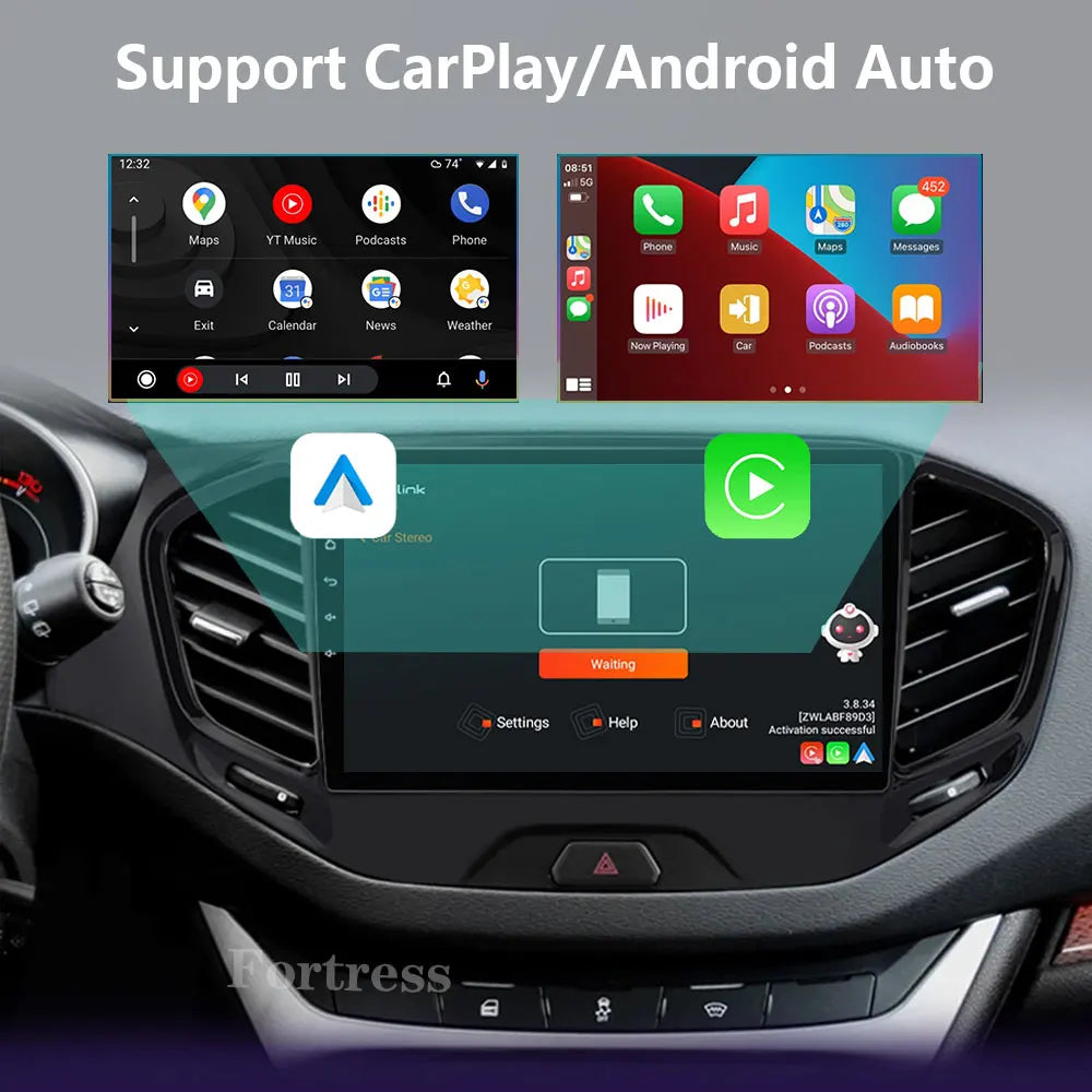 Carplay Android Auto Car Radio For LADA Vesta 2015 - 2022 Auto Multimidia Video Player QLE