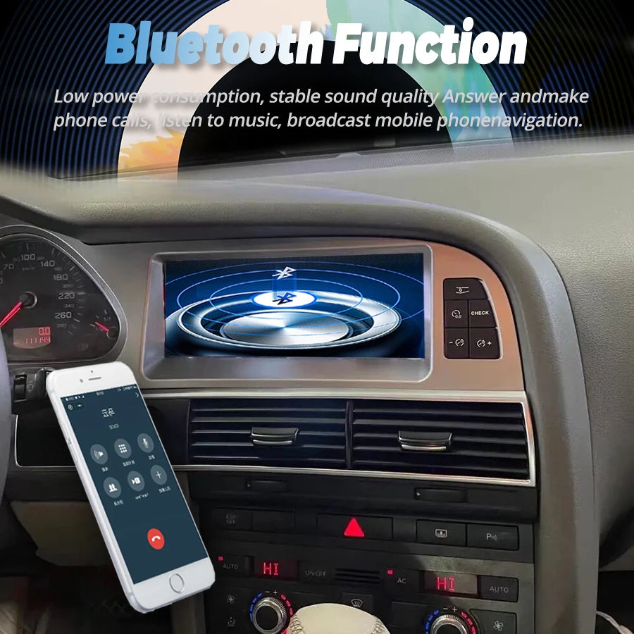 8.8Inch Qled Screen Android 13 For Audi A6 AL6 A7 2005-2011 Car GPS Navi Auto Multimedia V | AUTOKITSHOP
