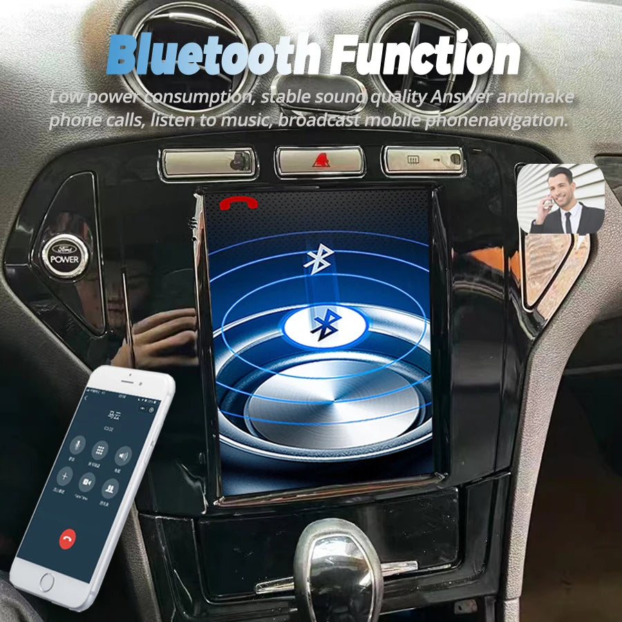 Android 15 Multimedia Video Player HU 9.7inch Car Radio For Ford Mondeo 2007-2010 Navi 256
