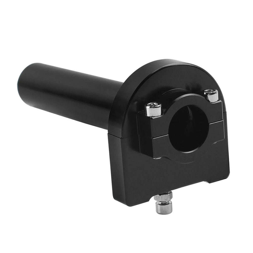 Black Aluminum 7/8 Inch Twist Throttle Accelerator Handle Grips For Dirt Bike Scooter Gas Motorc - Automotive LED Light