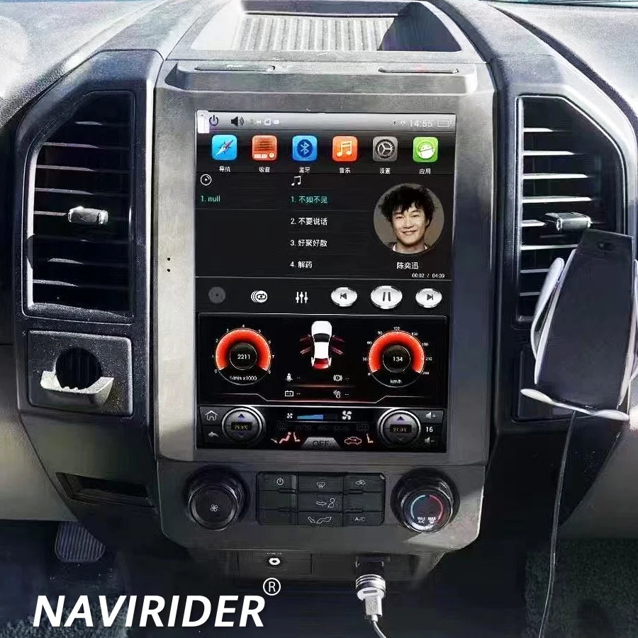 Android 15 Bluetooth 4G GPS Car Radio For Ford Raptor F150 2016-2021 12.1Inch Screen Stere
