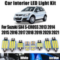 10-Piece LED Interior Light Kit for Suzuki SX4 - Canbus Error-Free Interior Bulbs