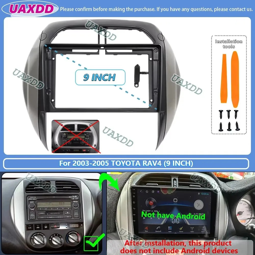 For 2006-2013 Toyota rav4 9 inch radio android stereo frame panel fascia dashboard audio p