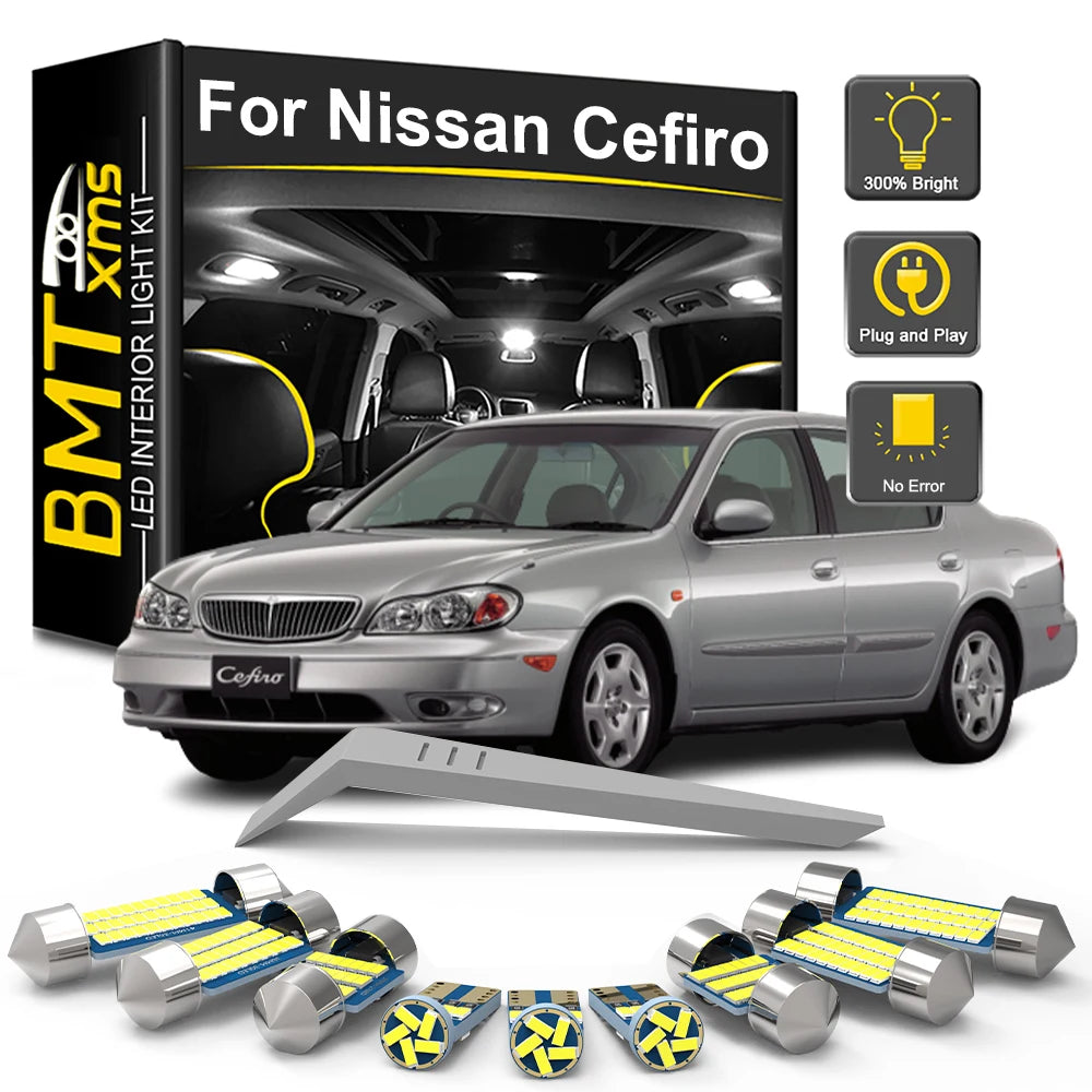 LED Interior Light Kit for Nissan Cefiro A31 A32 A33 1988-2000 - Canbus Dome Map Door Trunk Bulbs | AUTOKITSHOP